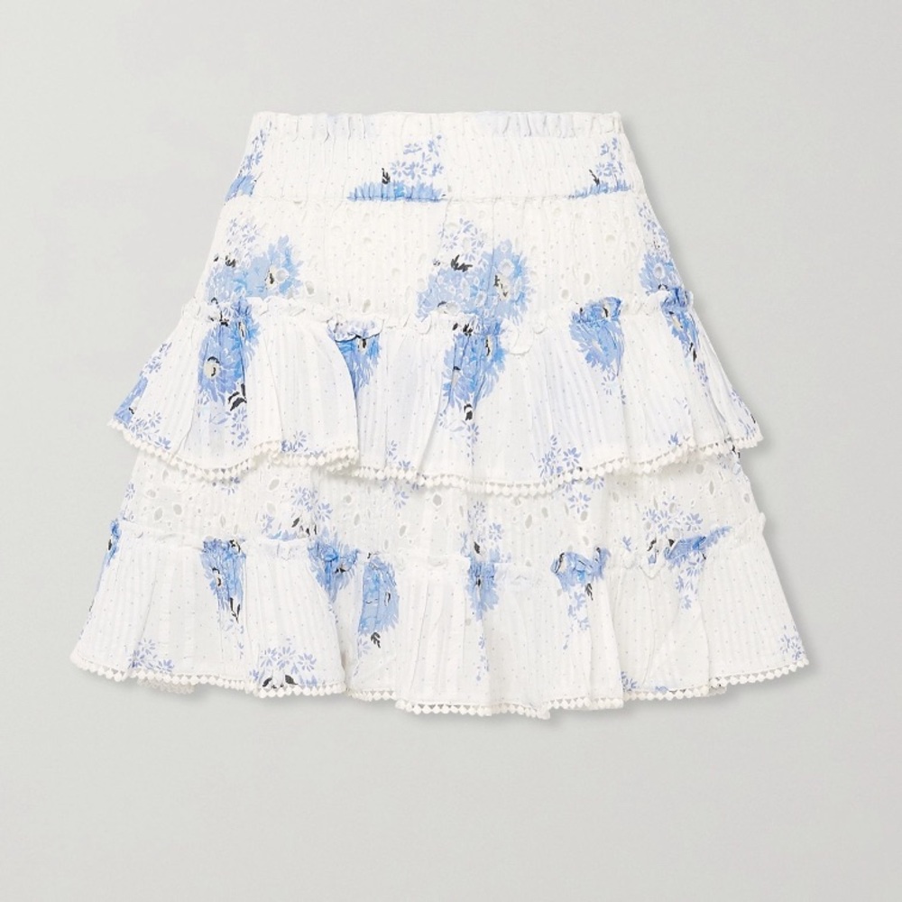 Loveshackfancy bliss mini skirt